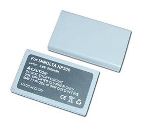 Two Li-Ion Digital Camera Battery 3.6V 500mAh for Minolta NP200