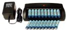 CH-V6988 10 Channels Smart charger + 20 pcs AA 2300 NiMH Bat