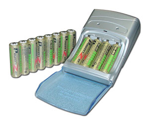 V-2000 Superfast Smart Charger + 8 AA 2250 mAh Hi-Energy NiMH Batteries-- Best gift