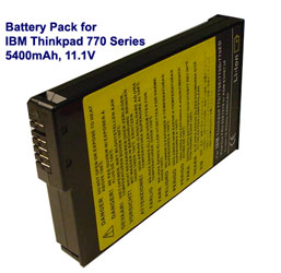 One Li-Ion Laptop Battery for IBM Thinkpad 770 Series