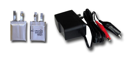 click here for more info on: 2 pcs Mini Prismatic Polymer Li-Ion Battery,3.7V, 150mAh + Smart Charger Combo