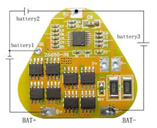 PCB/PCM for 9.6V LiFePO4 Pack (3S)