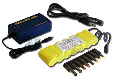 Universal External Portable DVD Battery -- NiMH  4000 mAh  + Smart Charger