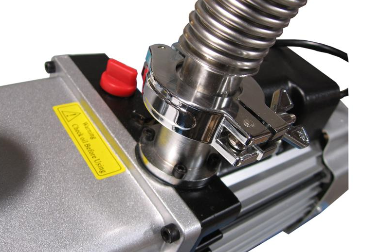 Double Step Rotary Vane Vacuum Pump, 226L/m, with Exhaust Filter & KF